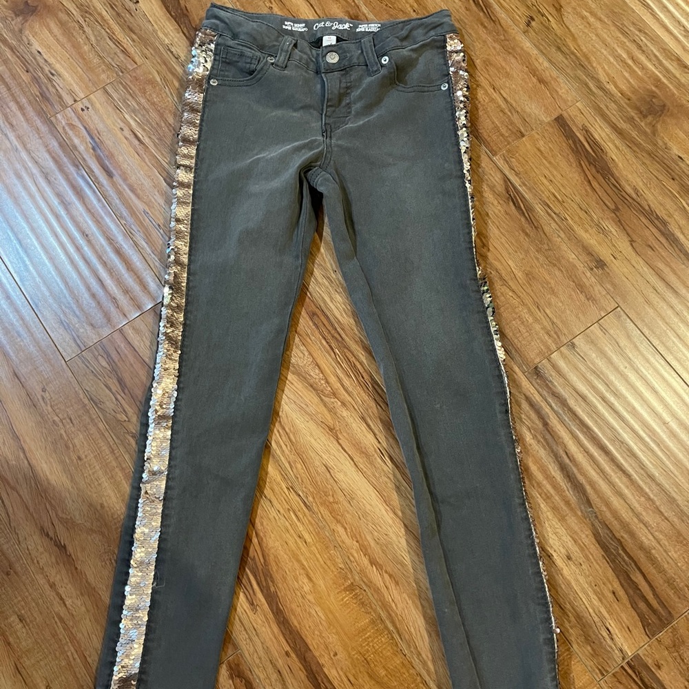 Girls super Skinny‎ Jeans with Sequins size 12